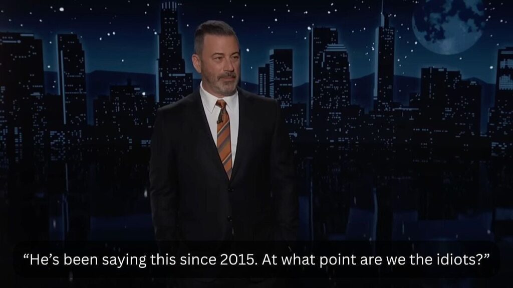 Jimmy Kimmel has a brutal analogy for Trumps healthcare plan