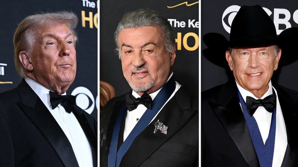 Donald Trump, Sylvester Stallone Lead Star Arrivals at 48th Kennedy Center Honors