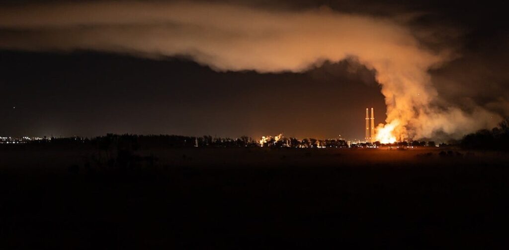 When the world’s largest battery power plant caught fire, toxic metals rained down – wetlands captured the fallout